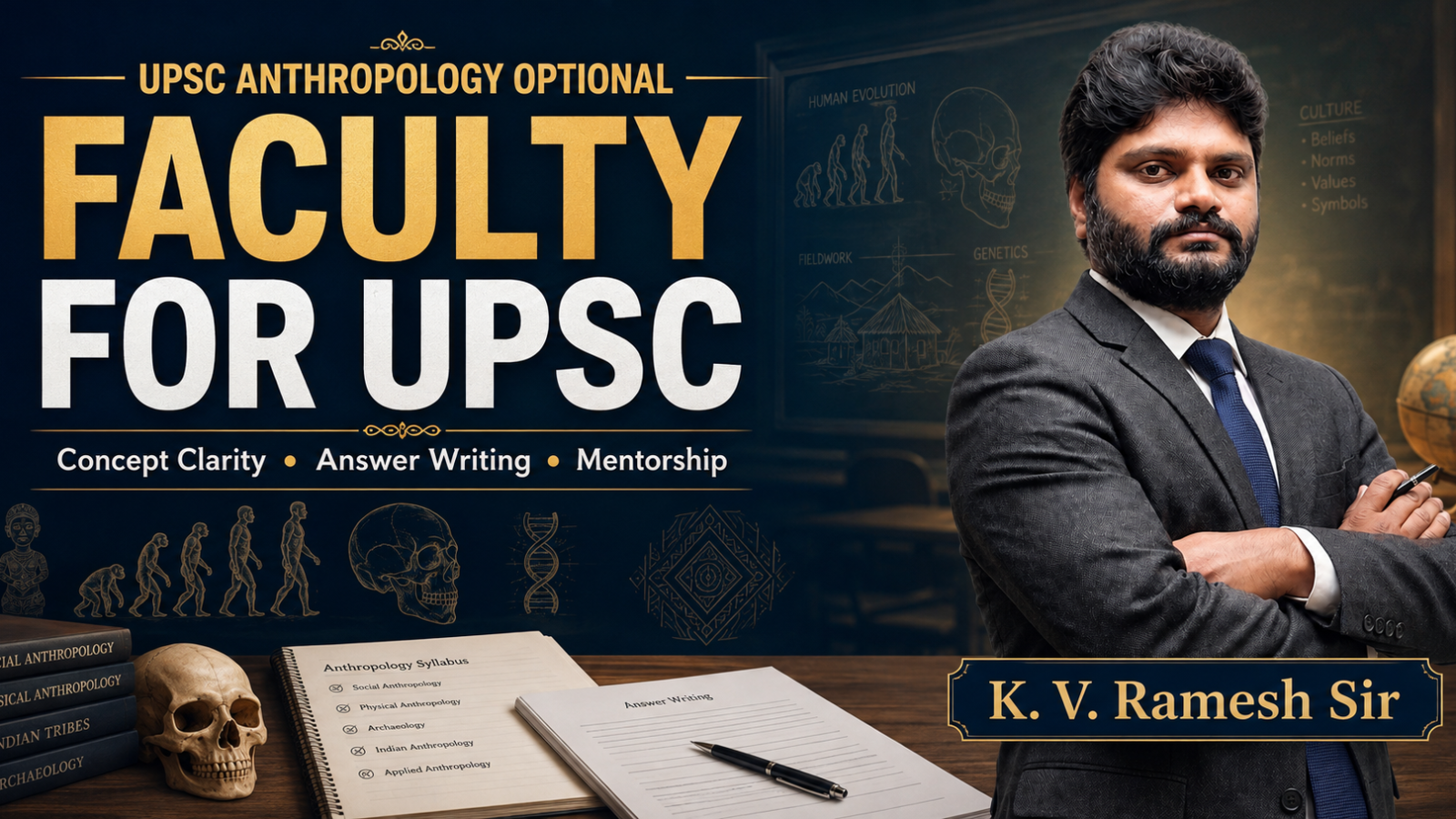 Anthropology Optional Faculty for UPSC: Learn with K. V. Ramesh