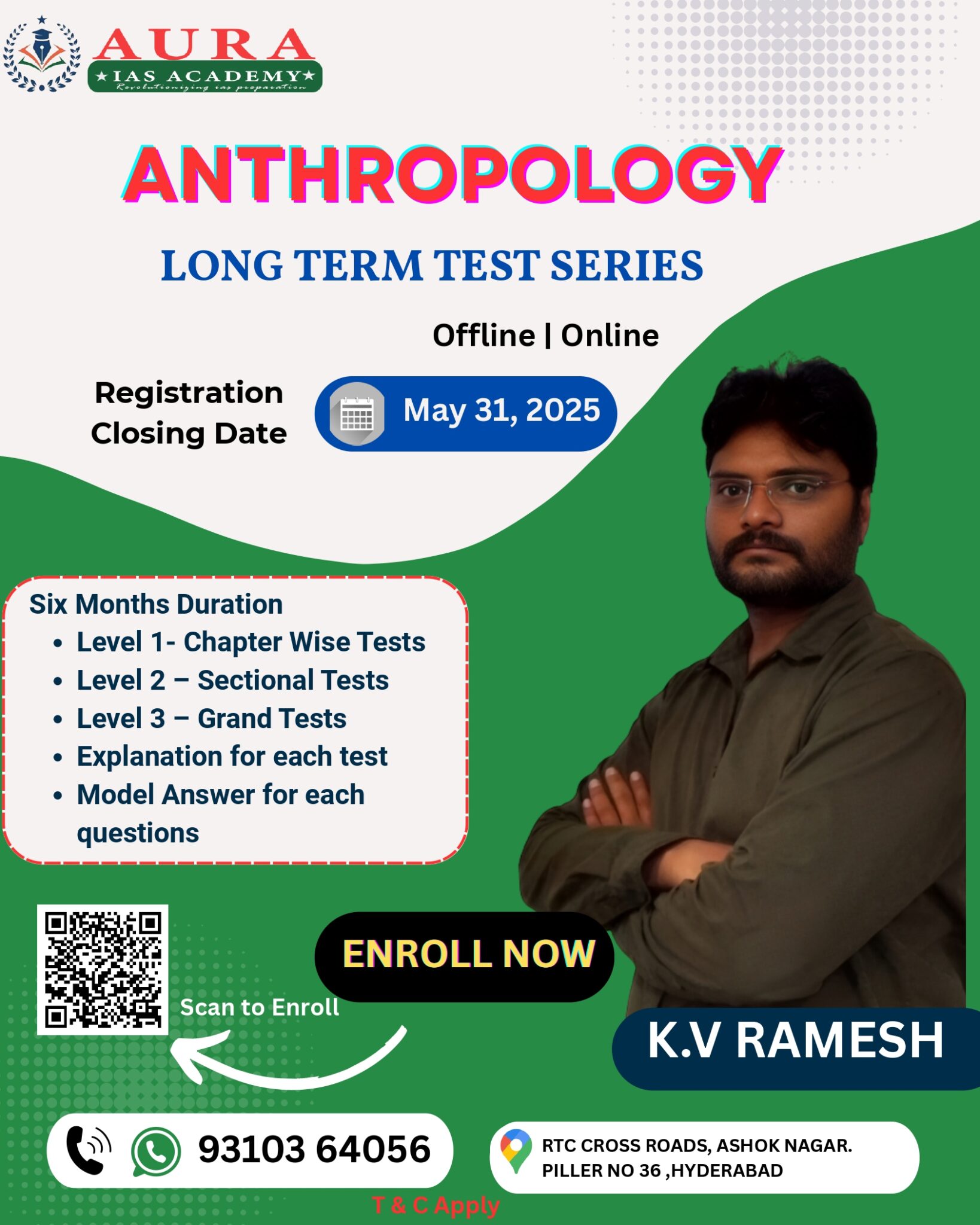 Comprehensive UPSC Anthropology Courses by K V Ramesh.